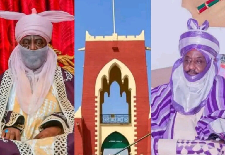 Tension rises as youths clash at Emir Sanusi’s palace gate in Kano